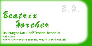 beatrix horcher business card